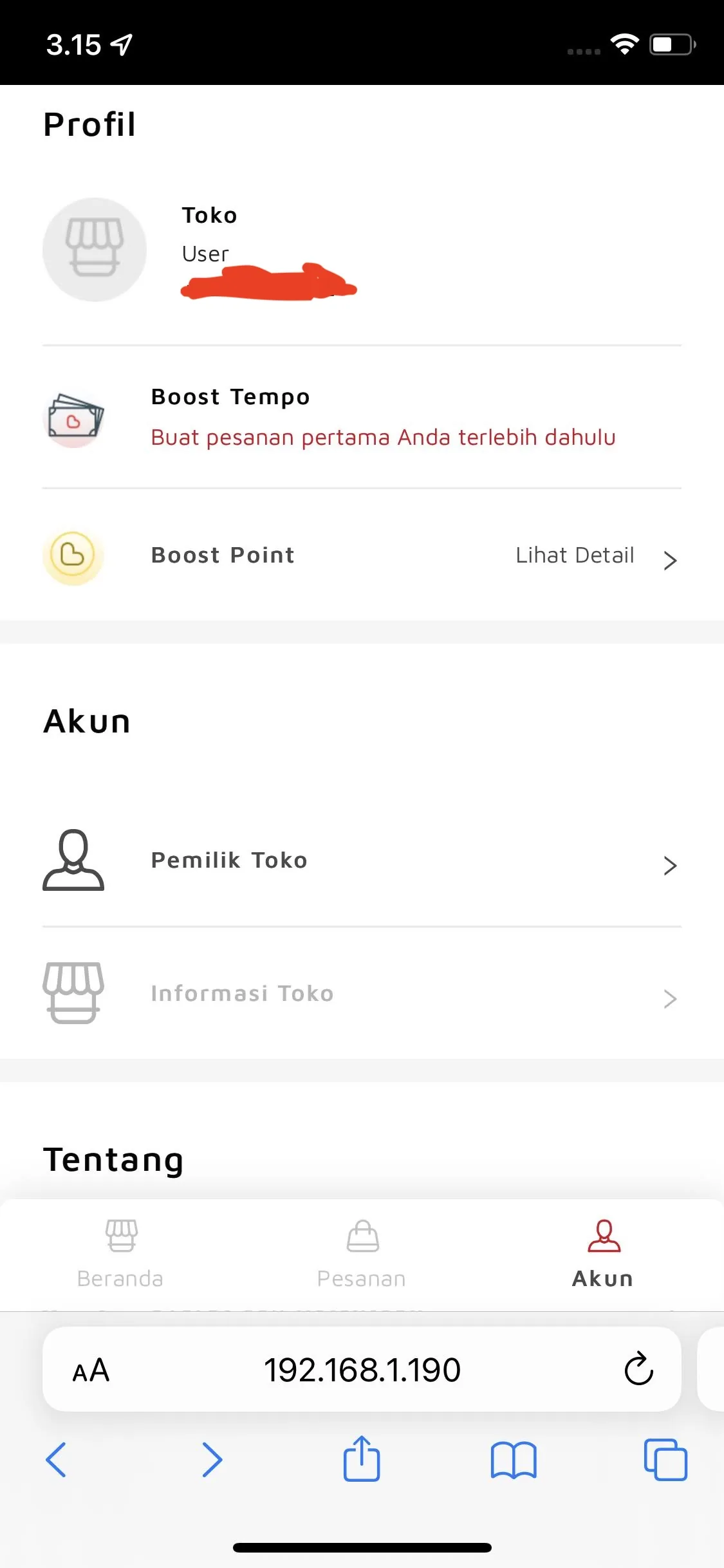 MyBoost Kedai Merchant Platform screenshot 2